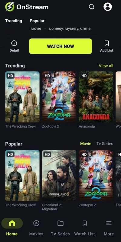 A screenshot of app is shown in the image.